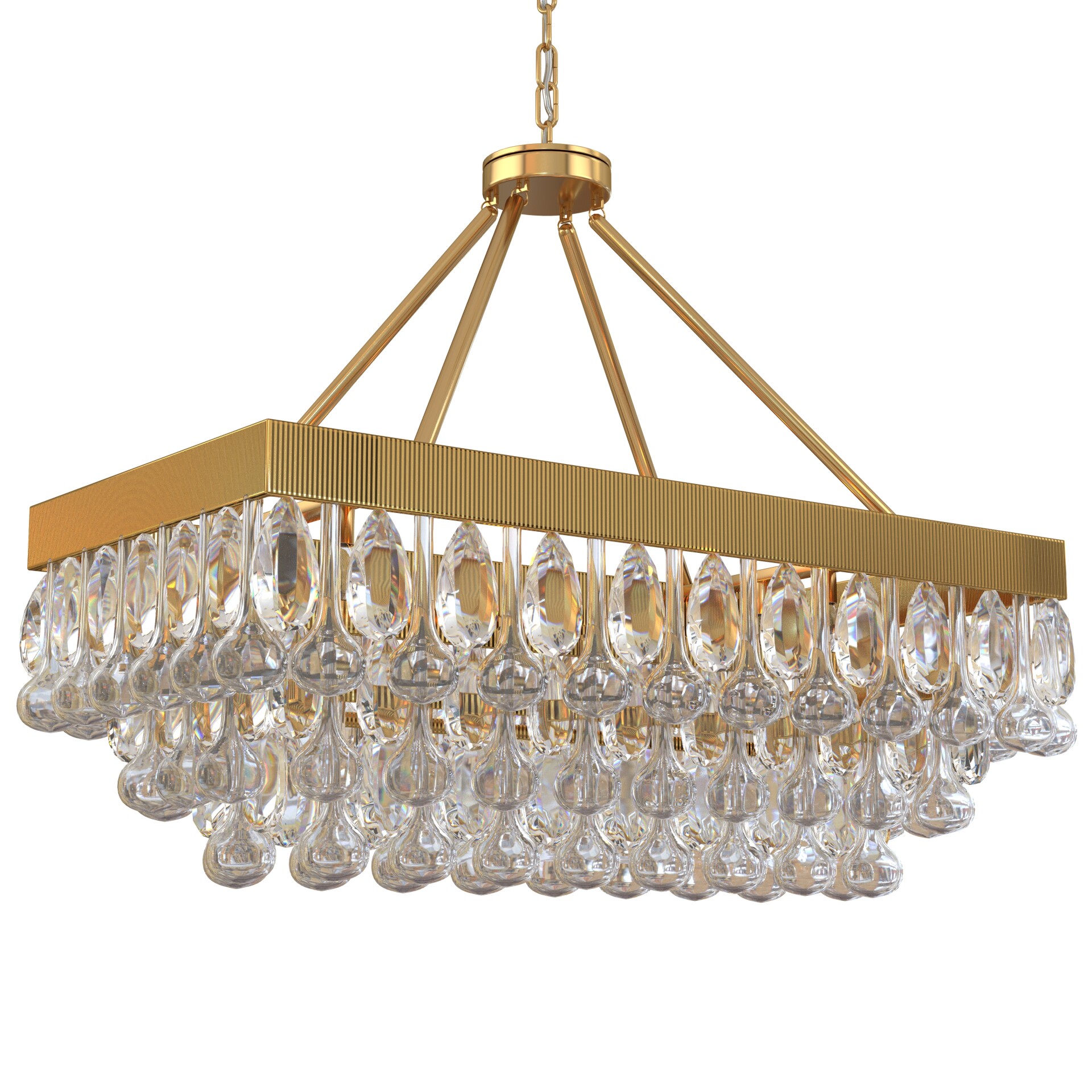 TOCHIC Crystal Dining Room Chandelier Over Table - تصویر 17208