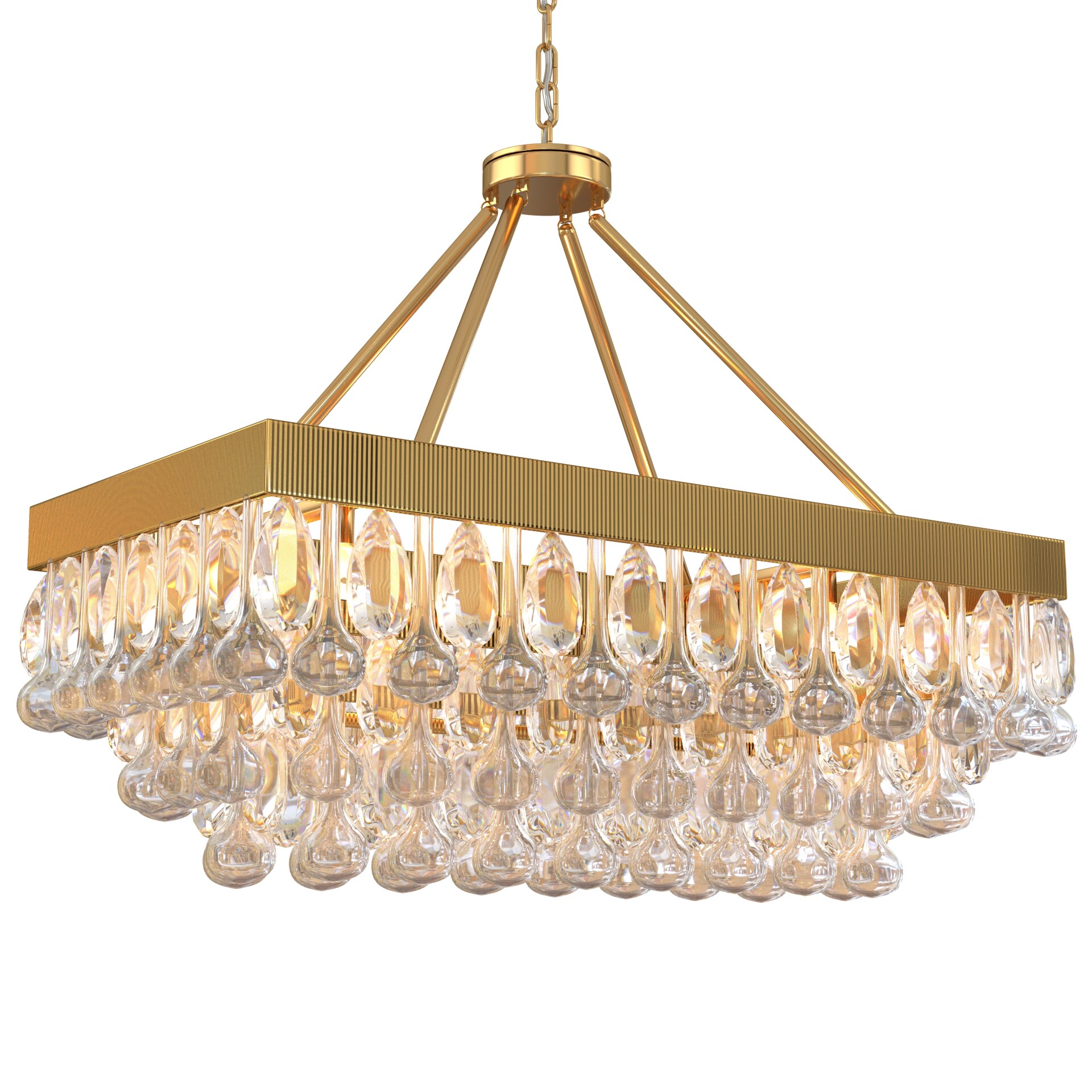 TOCHIC Crystal Dining Room Chandelier Over Table - تصویر 17209