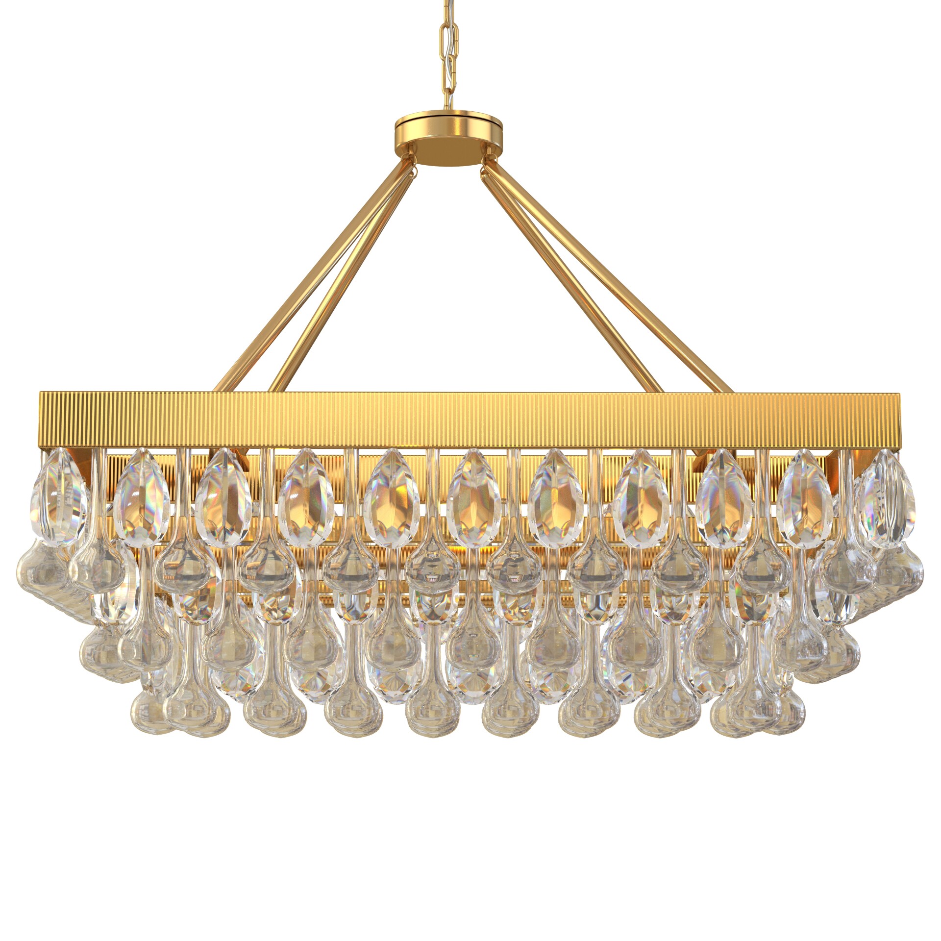TOCHIC Crystal Dining Room Chandelier Over Table - تصویر 17211