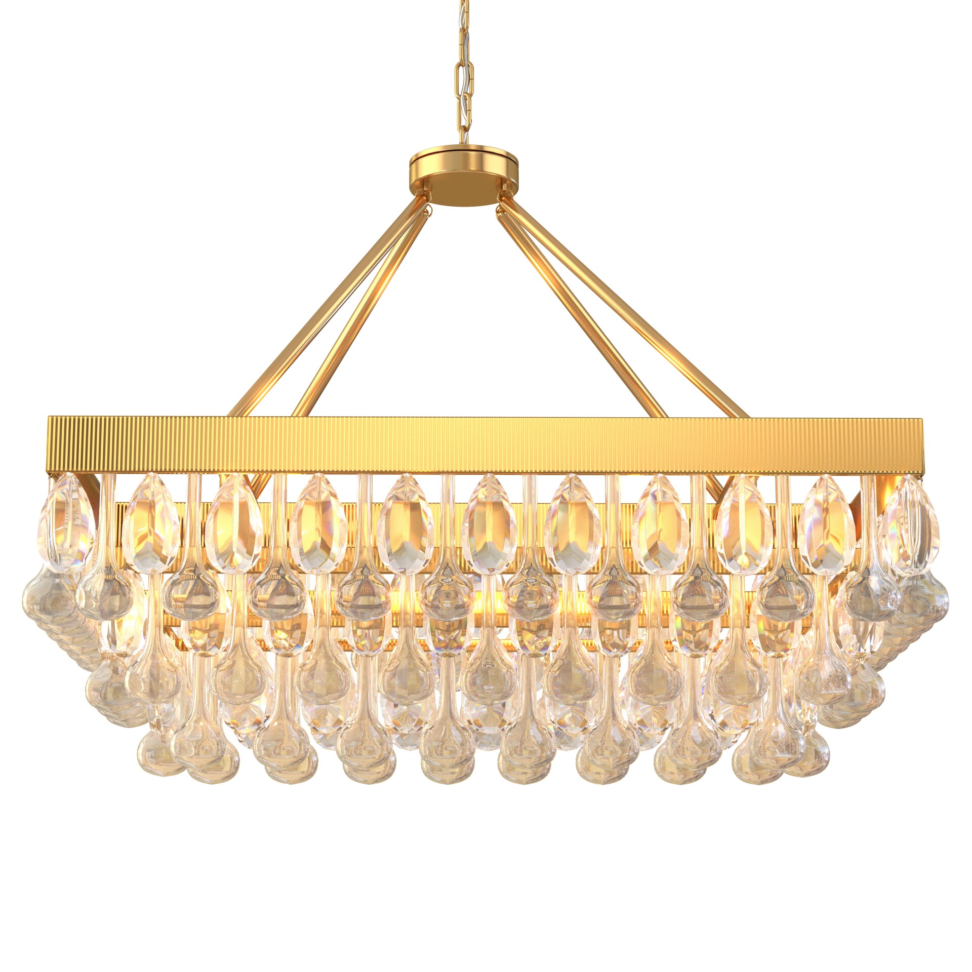 TOCHIC Crystal Dining Room Chandelier Over Table - تصویر 17212