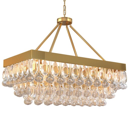 TOCHIC Crystal Dining Room Chandelier Over Table