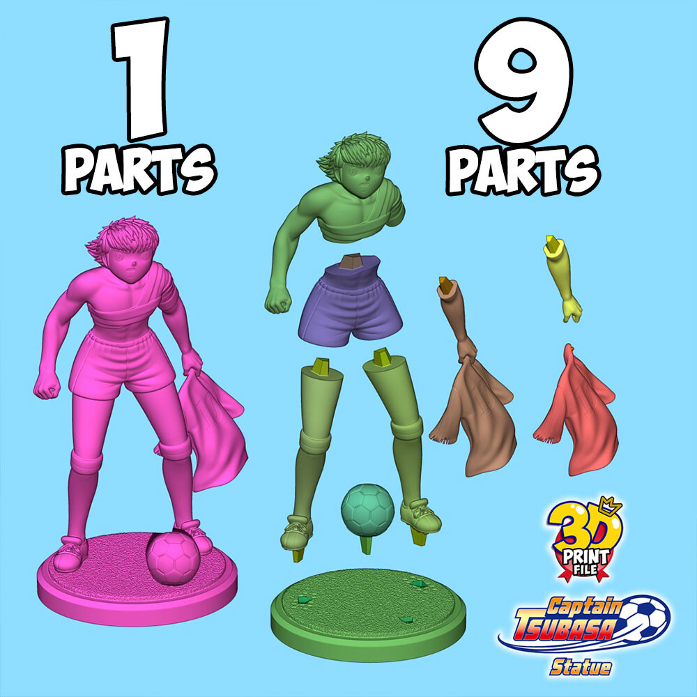 Captain Tsubasa Oozora - 3Dprint ready model - تصویر 17216