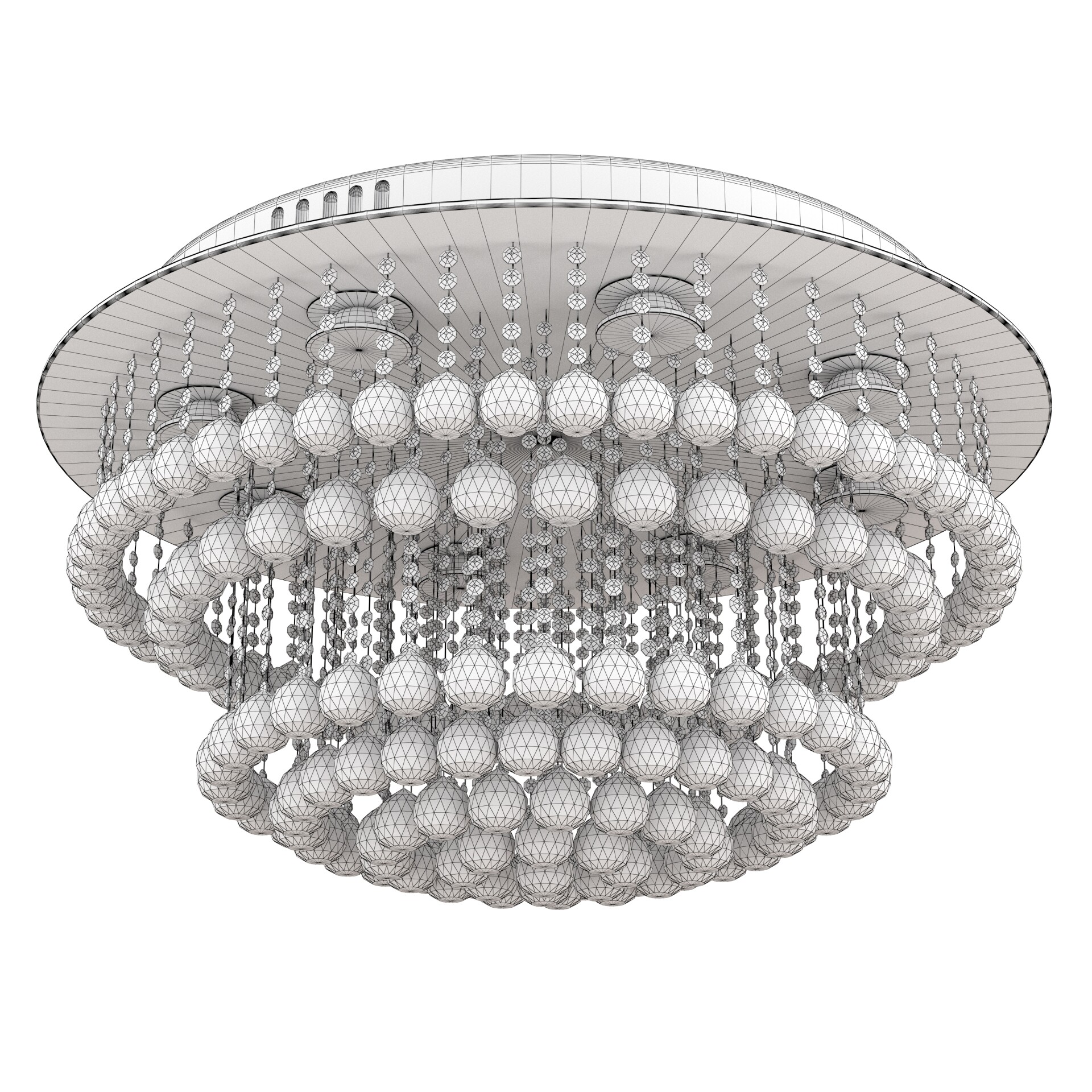 Light Raindrop Chandelier Dimmable Pendant Lamp Fixture - تصویر 17295