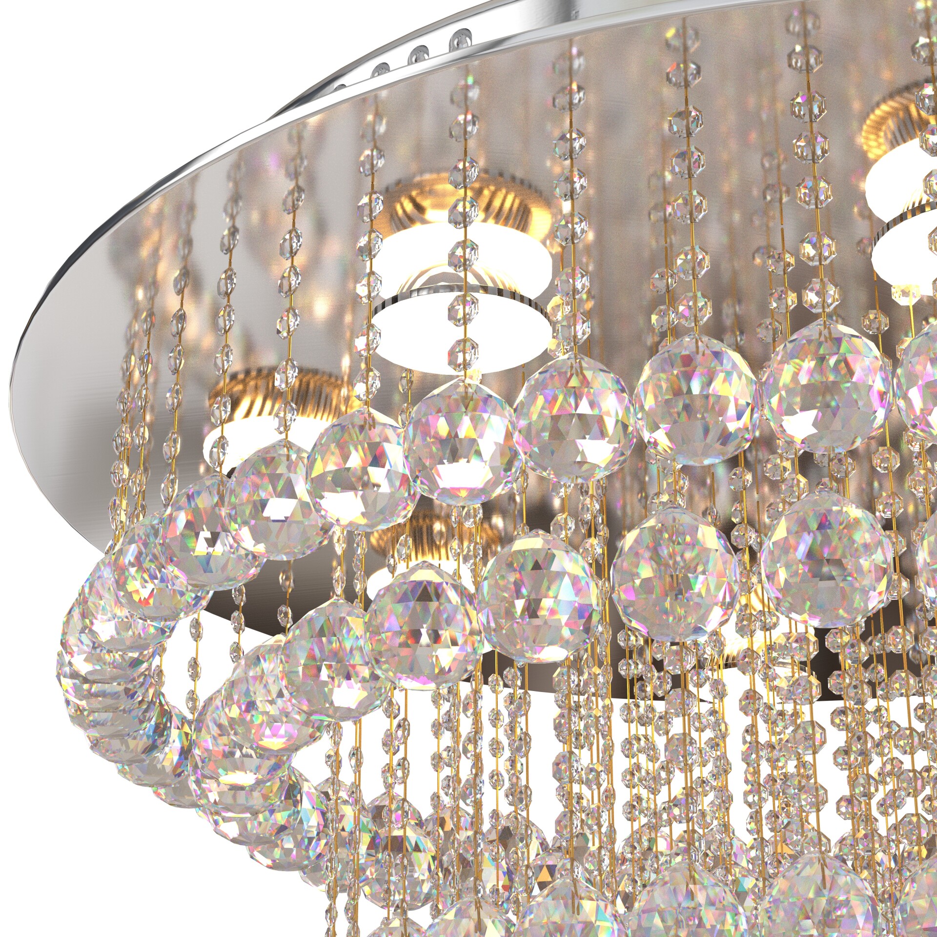 Light Raindrop Chandelier Dimmable Pendant Lamp Fixture - تصویر 17296
